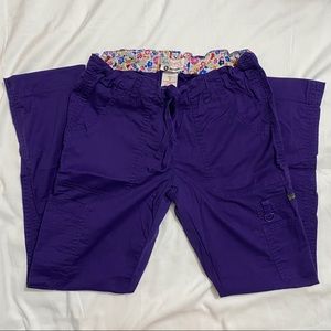 Koi Stretch Lindsey Scrub Pants — Grape